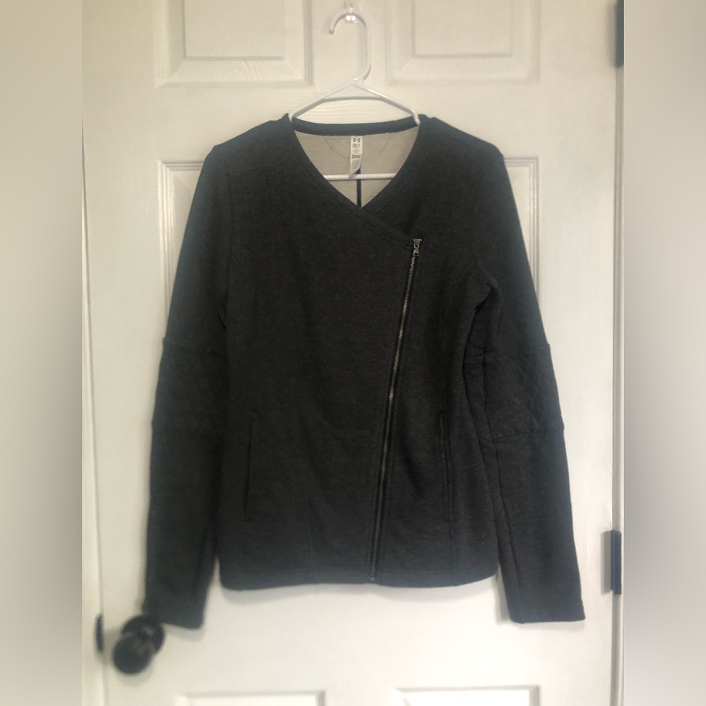 Under Armour Gray Zipped Jacket Sweatshirt Womens Size S